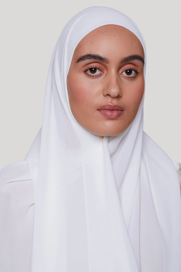 Premium Chiffon Hijab – Ivory