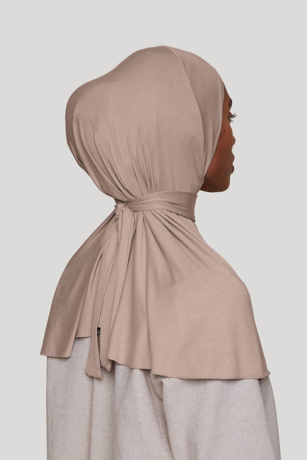 Instant Two-Piece Slip-On Hijab – Vanilla