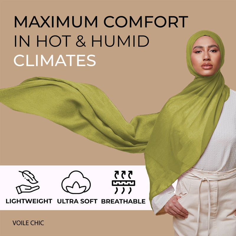 Breathable Modal Hijab - Moss