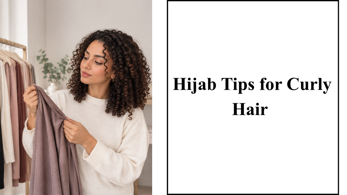 curly hair under hijab
