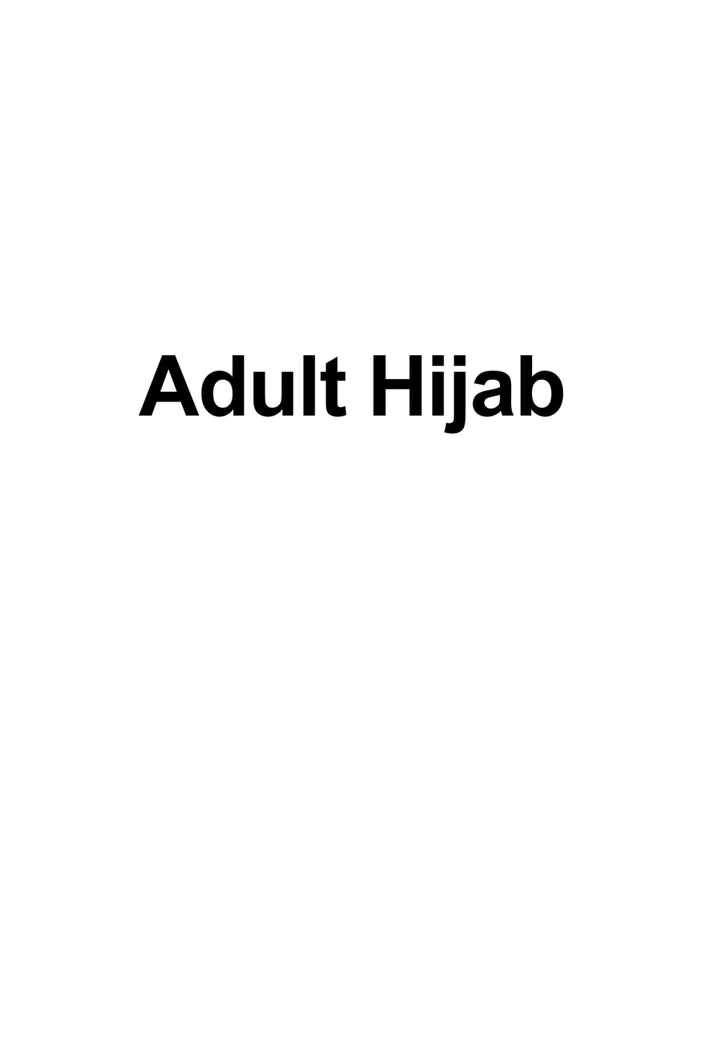 Adult Luxury Jersey Hijab