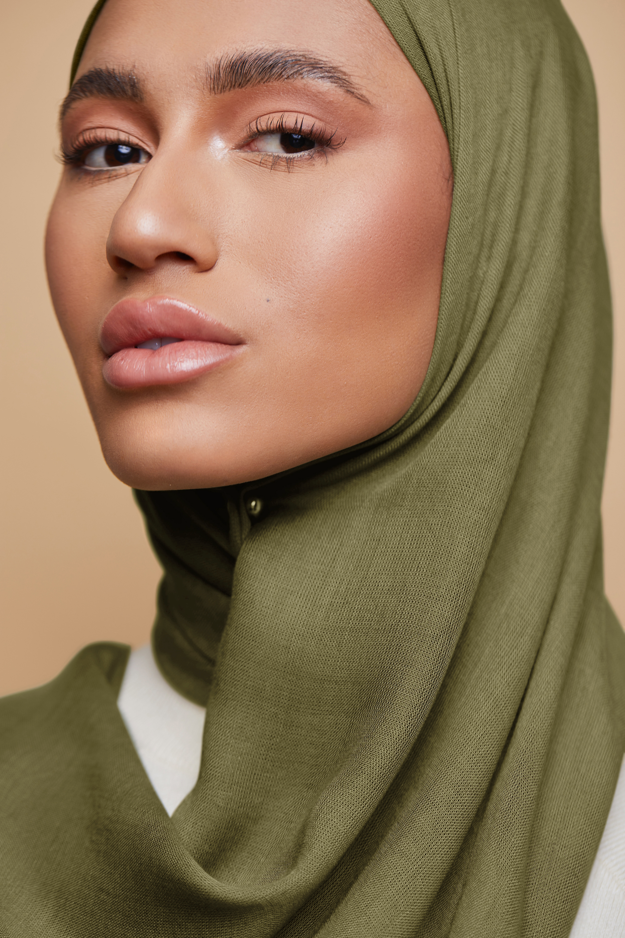 Breathable Modal Hijab - Olive