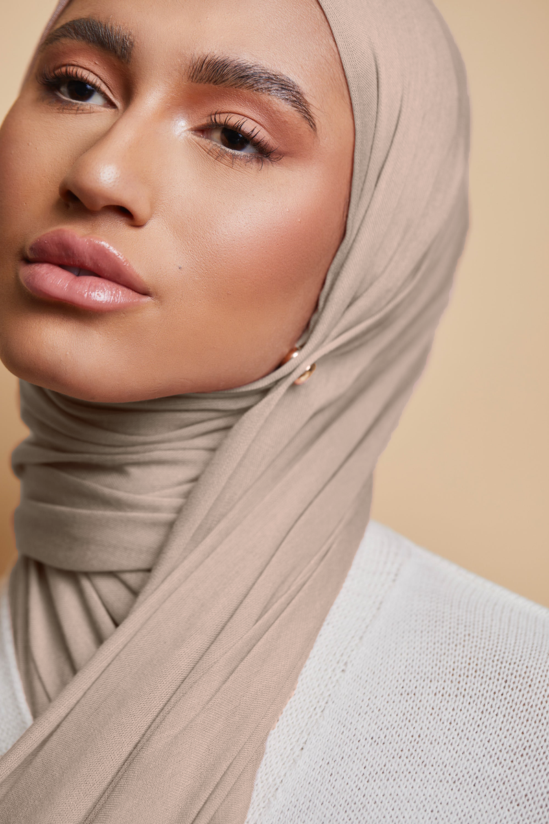 Breathable Modal Hijab - Pink Taupe