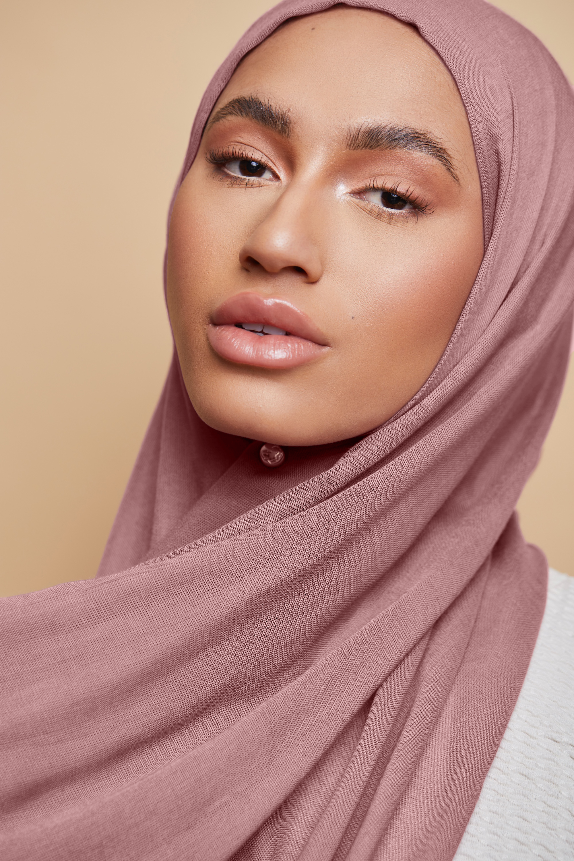 Breathable Modal Hijab - Dusty Rose