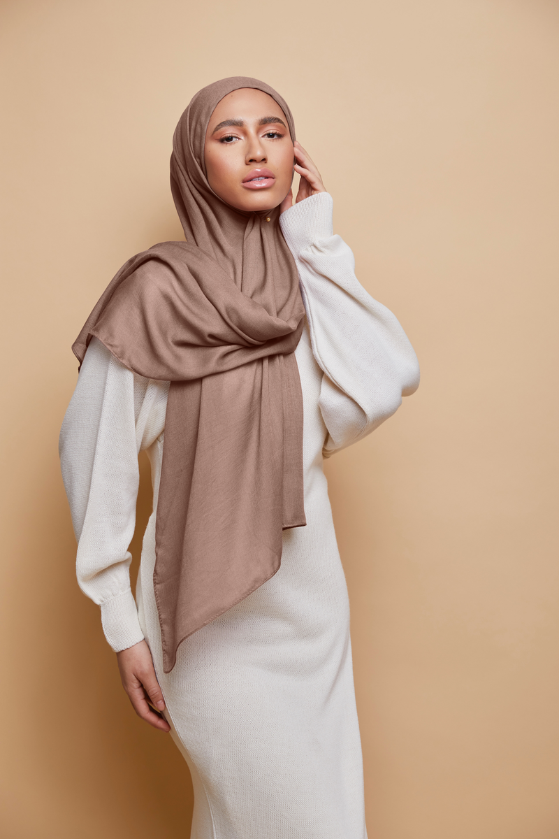 Breathable Modal Hijab - Muted Russet