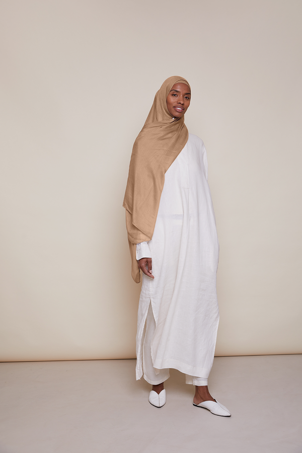 Breathable Modal Hijab Sets - Desert Sand