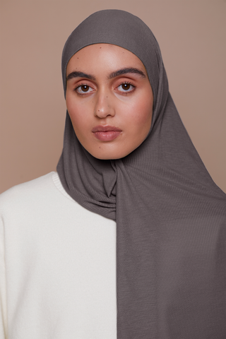 Bamboo Ribbed Jersey Hijab