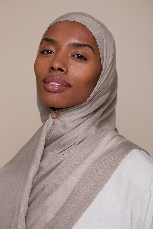 Breathable Modal Hijab Sets - Mushroom