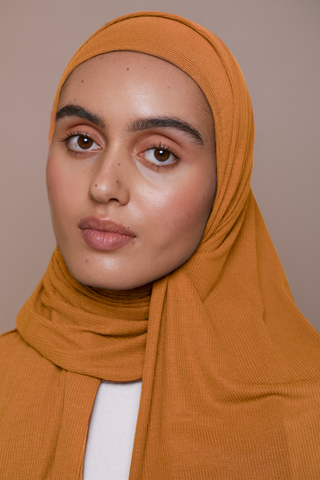 Bamboo Ribbed Jersey Hijab