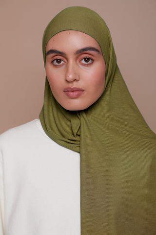 Bamboo Ribbed Jersey Hijab