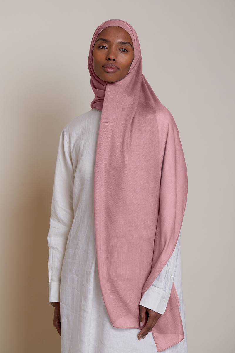 Breathable Modal Hijab Sets - Rose