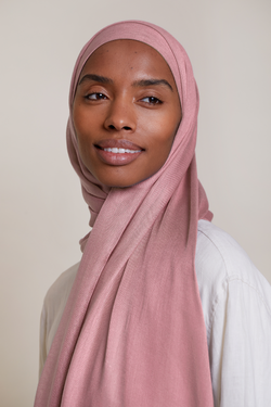 Breathable Modal Hijab Sets - Rose