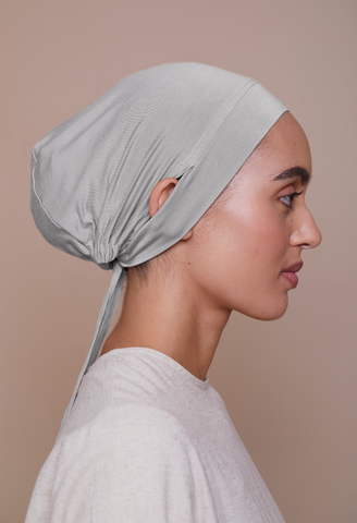 Ear-Slit Tie-Back Underscarf (Bamboo)