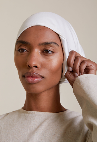 Satin Lined Undercap (Bamboo) - Ivory