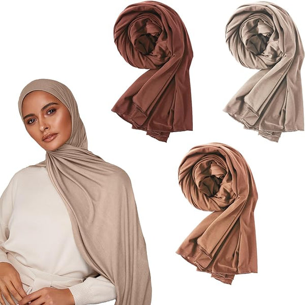 Premium Jersey Hijabs - Pack of 3