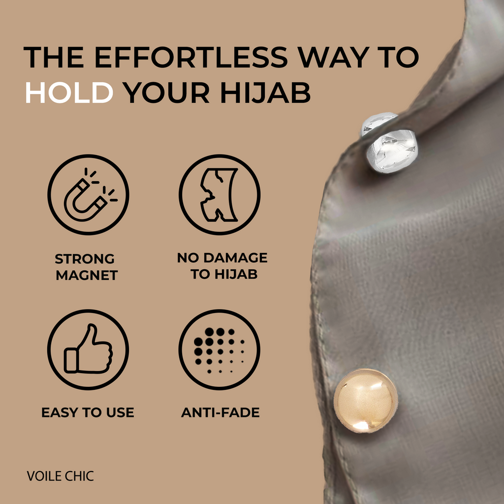 Gold Hijab Magnet | Aab Accessories