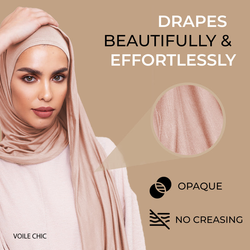 Instant Premium Jersey Hijab - Vanilla