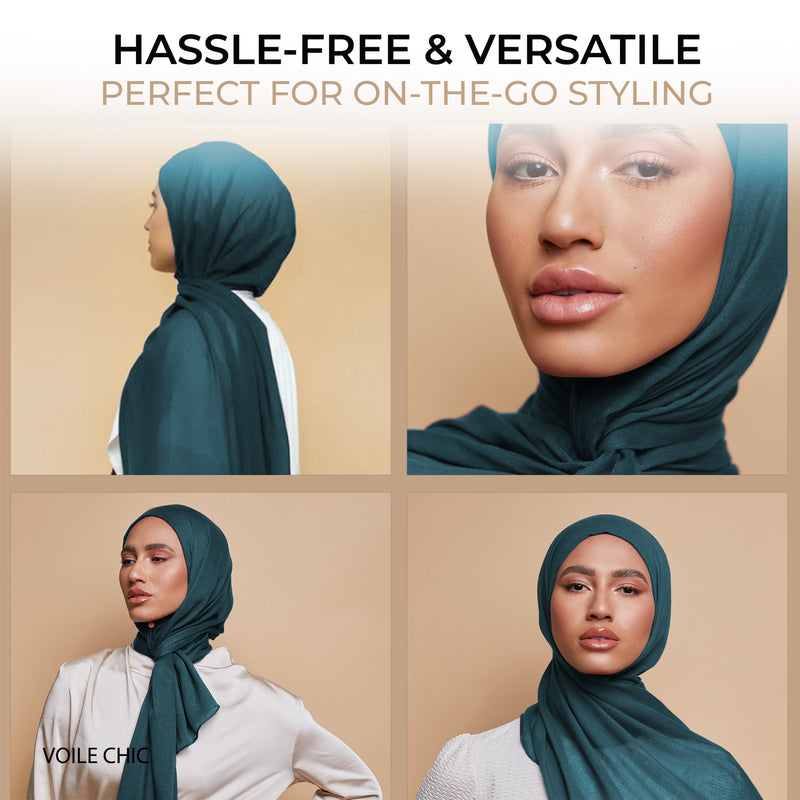 Breathable Modal Hijab - Turquoise