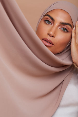 Premium Chiffon Hijab - Desert