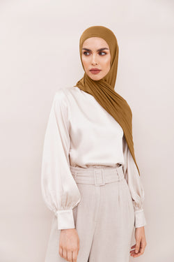 Hazelnut  Instant Hijab | VOILE CHIC | Slip On Hijab