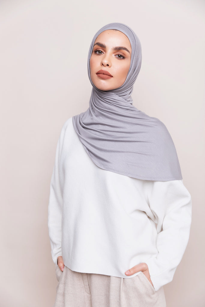 Women's Bisque Jersey Hijab ScarfFull Coverage at  Women's