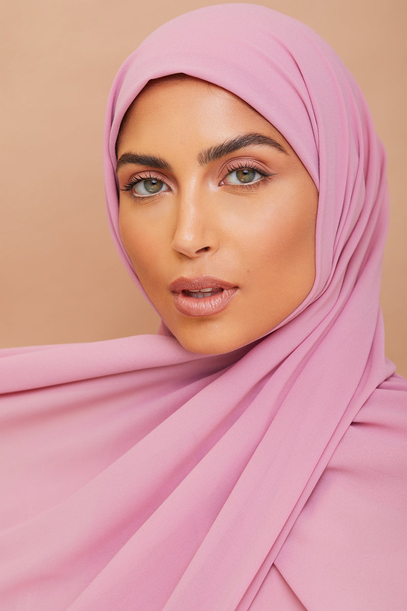 Premium Chiffon Hijab - Lavender Blush