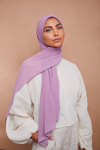 Premium Chiffon Hijab - Mauve