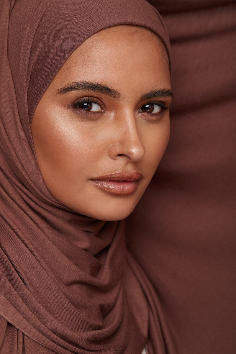 Voile Chic Premium Jersey Hijab - Mocha Brown