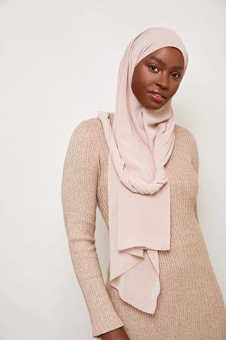 Luxury Chiffon Hijab - Nude