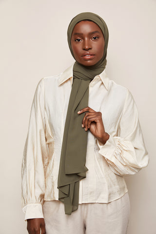 Luxury Chiffon Hijab - Rainforest