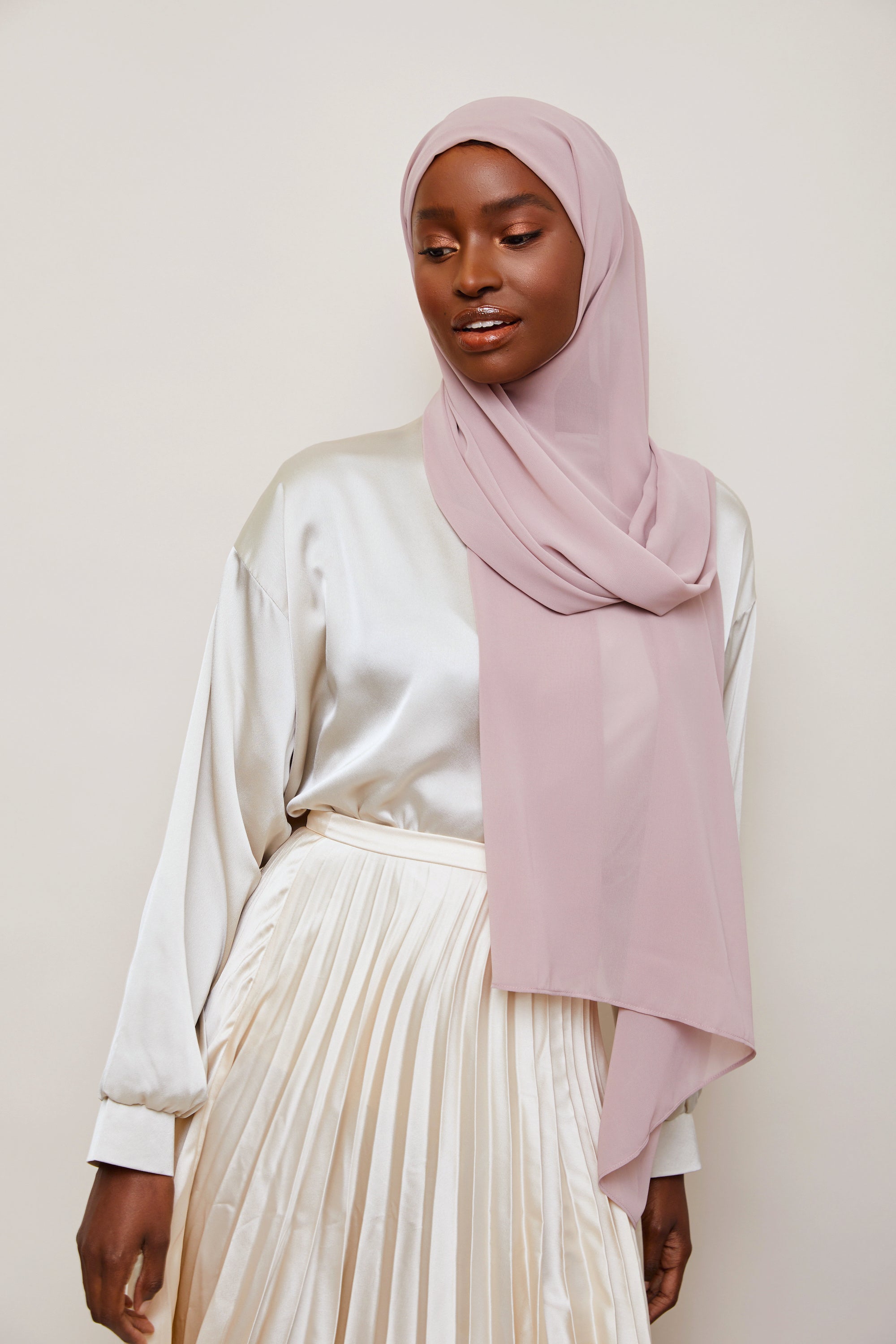 Bridal Rose  Luxury Chiffon  Hijab | VOILE CHIC | Chiffon Hijab