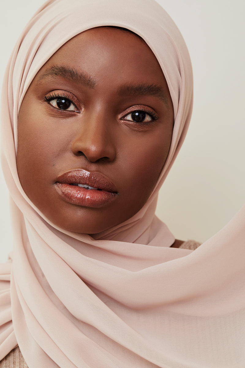 Nude  Luxury Chiffon  Hijab | VOILE CHIC | Chiffon Hijab