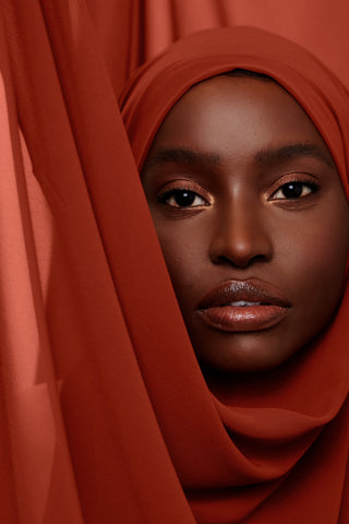 Luxury Chiffon Hijab - Rust