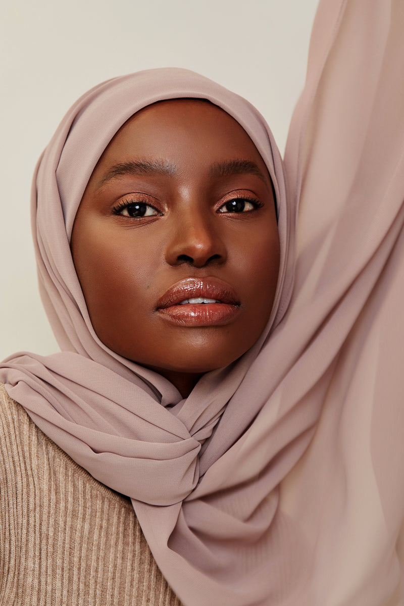 Mink  Luxury Chiffon  Hijab | VOILE CHIC | Chiffon Hijab