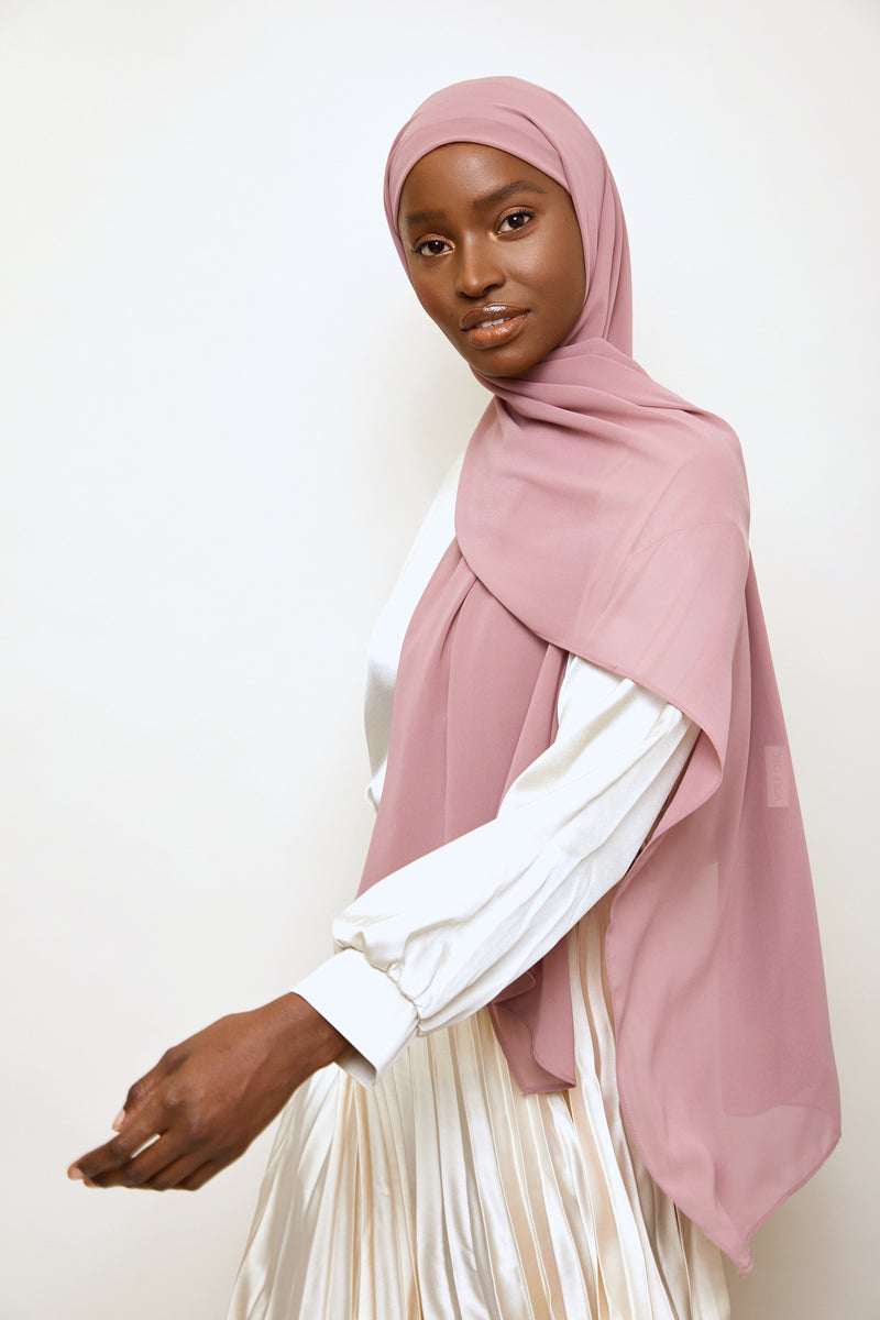 Blush  Luxury Chiffon  Hijab | VOILE CHIC | Chiffon Hijab