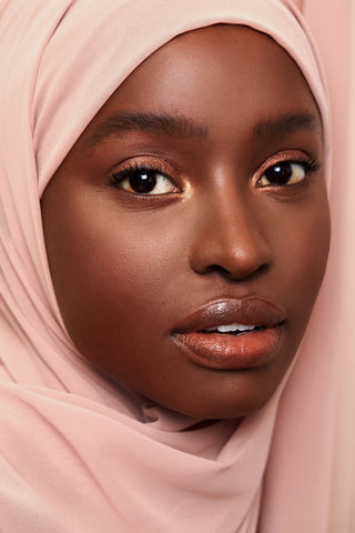 Luxury Chiffon Hijab - Taupe Pink