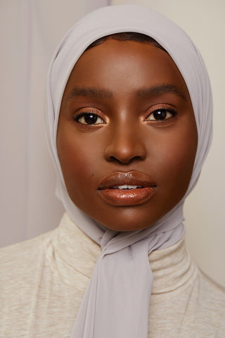 Luxury Chiffon Hijab - Warm Gray