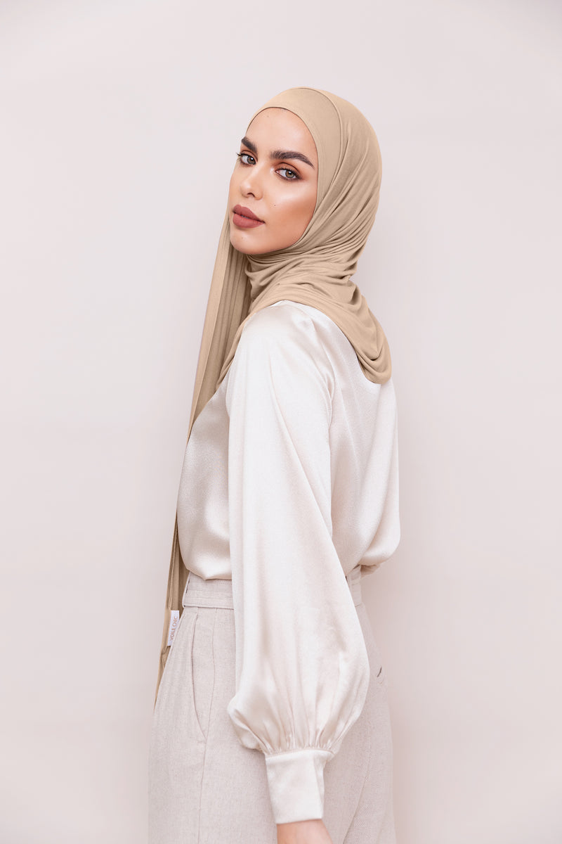 The Instant Navy Jersey Hijab Scarf by Suriah Scarves